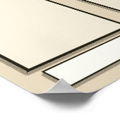 4x6写真の月表示の従業員 ポスター (角)