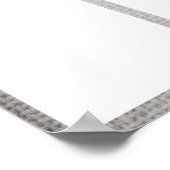 4x6写真の月表示の従業員 ポスター (角)