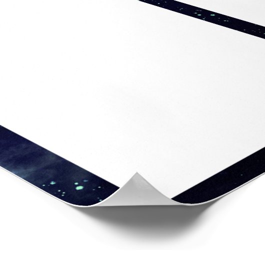 4x6写真の月表示の従業員 ポスター (角)