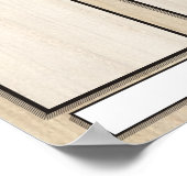 4x6写真の月表示の従業員 ポスター (角)