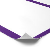 4x6写真の月表示の従業員 ポスター (角)