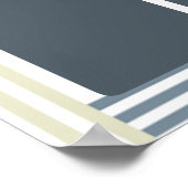 4x6写真認識表示の月の従業員 ポスター (角)