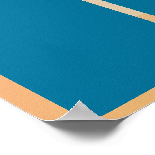 4x6写真認識表示の月の従業員 ポスター (角)