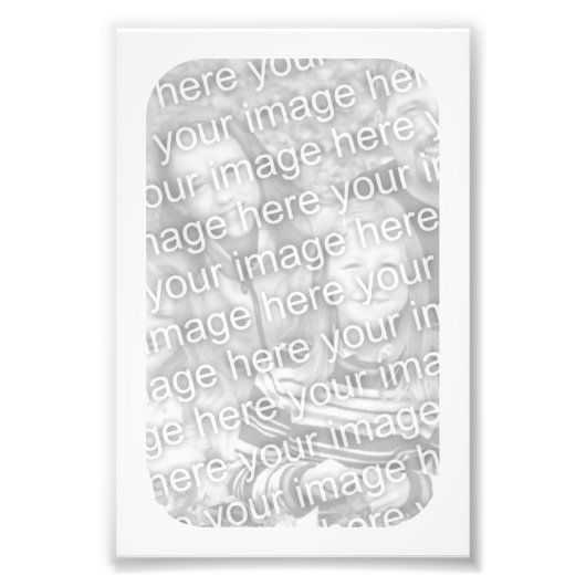 4x6白いフレーム写真 フォトプリント            (正面)