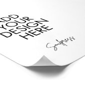 4x6"テーブル番号記号のカスタムプリント ポスター (角)