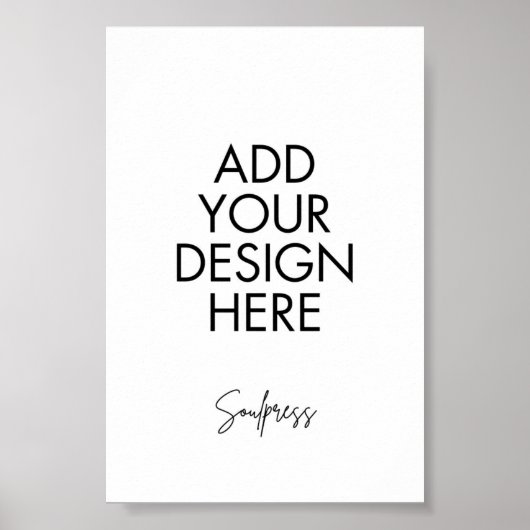 4x6"テーブル番号記号のカスタムプリント ポスター (正面)