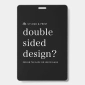 4x6 Badge ID Card | Custom Design Name Badges バッジ (裏面)