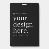 4x6 Badge ID Card | Custom Design Name Badges バッジ (正面)