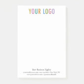 4x6 Post-it®ノートカスタムロゴ・ブランドなし最低限必要 ポストイット (正面)