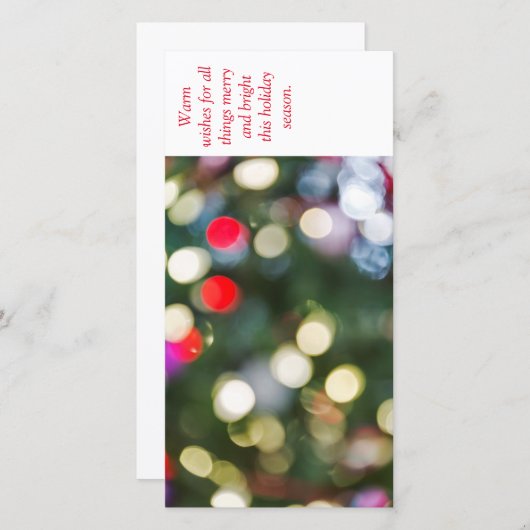 4x8クリスマスの休日の挨拶状 シーズンカード (正面/裏面)