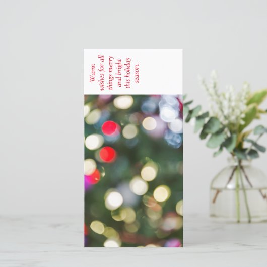 4x8クリスマスの休日の挨拶状 シーズンカード (スタンド正面)