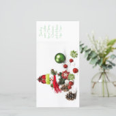 4x8クリスマスの休日の挨拶状 シーズンカード (スタンド正面)