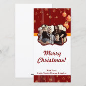 4x8クリスマスオーナメントPHOTOカード シーズンカード (正面/裏面)