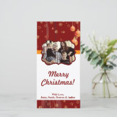 4x8クリスマスオーナメントPHOTOカード シーズンカード (スタンド正面)