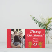 4x8クリスマスオーナメントPHOTOカード シーズンカード (スタンド正面)