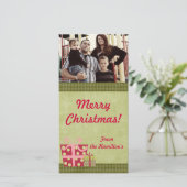 4x8クリスマスプレゼントPHOTOカード シーズンカード (スタンド正面)