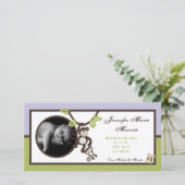 4x8サル時間ジャングル写真誕生のお知らせ 案内状 (スタンド正面)