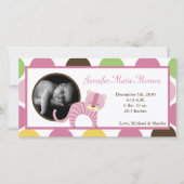 4x8ジャングルクイーンタイガー写真誕生のお知らせ 案内状 (正面)