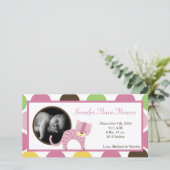 4x8ジャングルクイーンタイガー写真誕生のお知らせ 案内状 (スタンド正面)