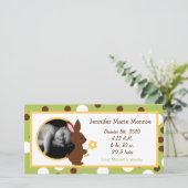 4x8フォレスト・フレンズBunny誕生のお知らせ 案内状 (スタンド正面)