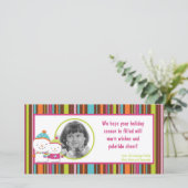 4x8モダン雪だるまPHOTOクリスマスカード シーズンカード (スタンド正面)