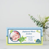 4x8写真の誕生のお知らせタートルリーフ海海 案内状 (スタンド正面)