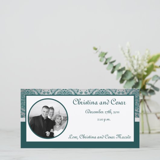 4x8婚約写真アナウンスナイト(インド) 案内状 (スタンド正面)