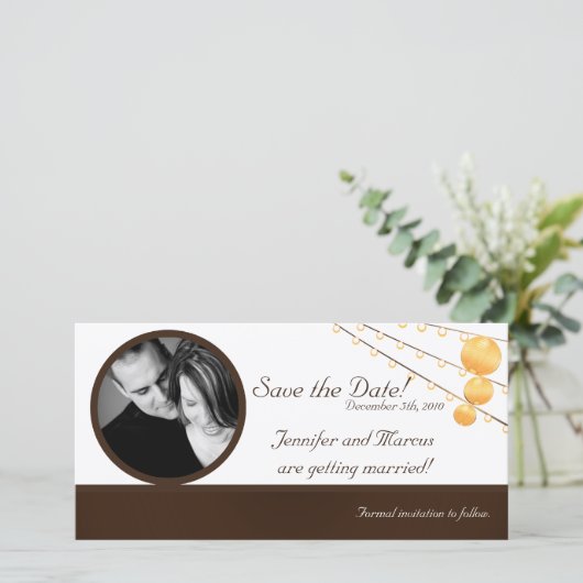 4x8婚約発表紙灯ろうブロウ セーブザデート (スタンド正面)