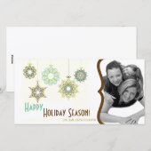 4x8新年イブクリスマスホリデーPHOTOカード シーズンカード (正面/裏面)