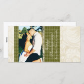 4x8秋の木の葉PHOTO Thanksgiving Card シーズンカード (正面/裏面)