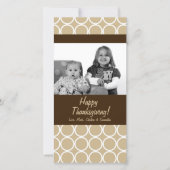 4x8秋の木の葉PHOTO Thanksgiving Card シーズンカード (正面)