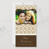 4x8秋の木の葉PHOTO Thanksgiving Card シーズンカード (正面)