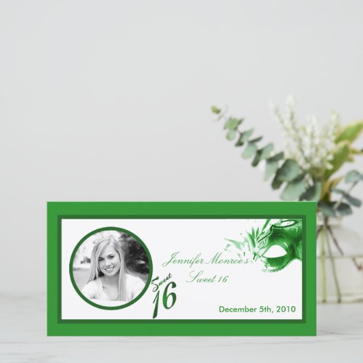 4x8 Sweet 16グリーンパーティー発表 案内状 (スタンド正面)