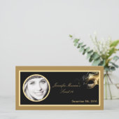 4x8 Sweet 16金ゴールドブラックパーティー発表 案内状 (スタンド正面)