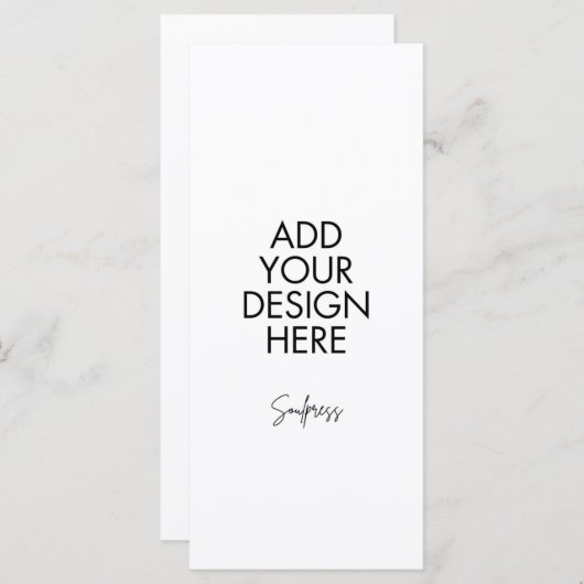 4x9インチのメニュカスタムーカード メニュー (正面/裏面)