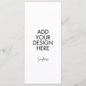 4x9インチのメニュカスタムーカード メニュー (正面)