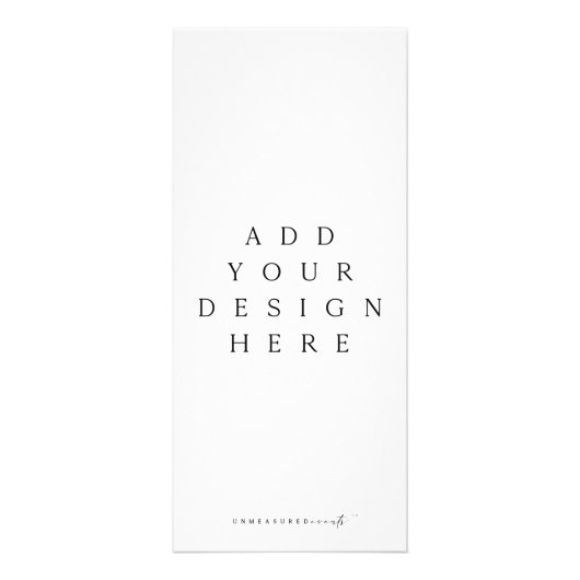 4x9インチの業務用ラックカードカスタム印刷 ラックカード (正面)