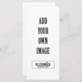 4x9インチフラットカード メニュー (正面/裏面)