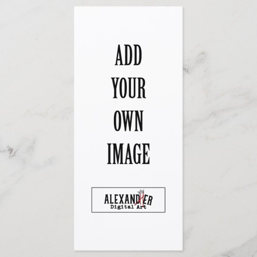 4x9インチフラットカード メニュー (正面)