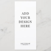 4x9インチ・メニュー・カードのカスタムプリント メニュー (正面)