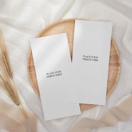 4x9インチ・メニュー・カード メニュー