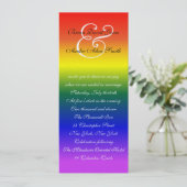 4x9ゲイズ·レイン結婚ボーLGBTプライド·メタル·紙 招待状 (スタンド正面)