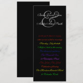 4x9ゲイズ·レイン結婚ボーLGBTプライド·メタル·紙 招待状 (正面/裏面)