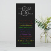 4x9ゲイズ·レイン結婚ボーLGBTプライド·メタル·紙 招待状 (スタンド正面)