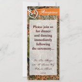 4x9披露宴カードディアカップルdoeバック迷彩柄 招待状 (正面)