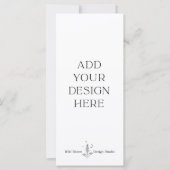 4x9"の食結婚品メニューまたはプログラム印刷 (正面)