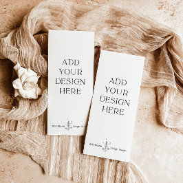 4x9"の食結婚品メニューまたはプログラム印刷