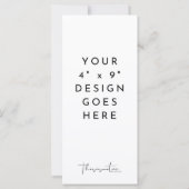 4x9"プログラムメニューテンプレート (裏面)