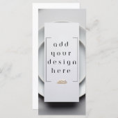 4x9"メニューまたはプログラムのカスタムデザイン印刷 メニュー (正面/裏面)