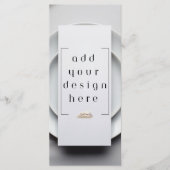 4x9"メニューまたはプログラムのカスタムデザイン印刷 メニュー (正面)